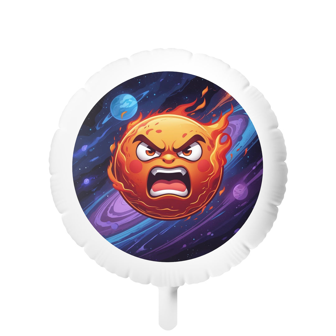 Custom Angry Sun Mylar Helium Balloon – Bold Cosmic Party Statement!