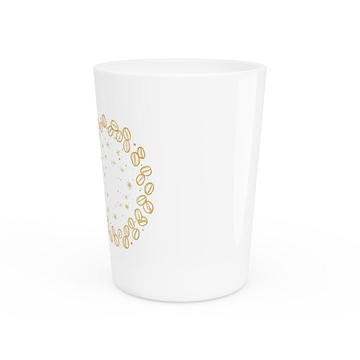 Personalized Coffee Beans Shot Glass – Trendy Custom Ceramic Party Favor