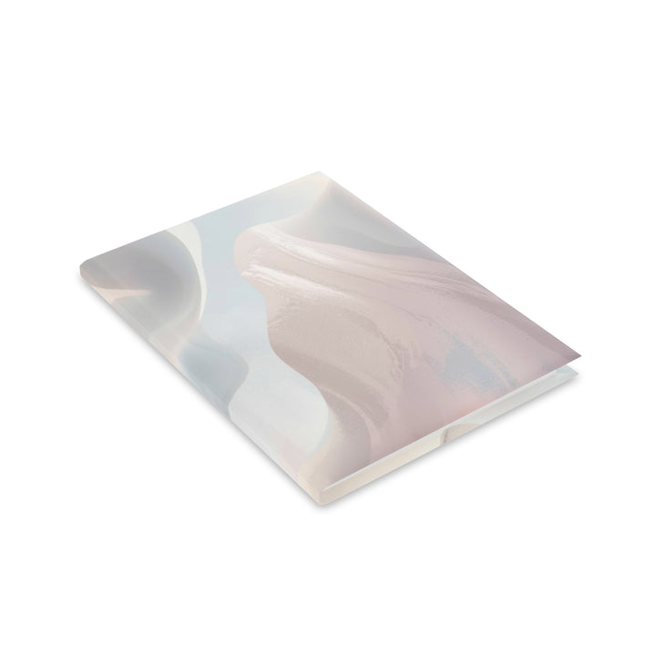 Luxury Puffy Hardcover Notebook – Pastel Abstract, Customizable, 3 Sizes