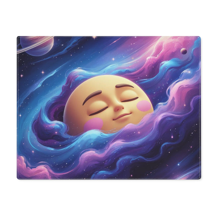 Whimsical Moon Galaxy Cotton Placemat – Cute Space Table Decor (1pc)
