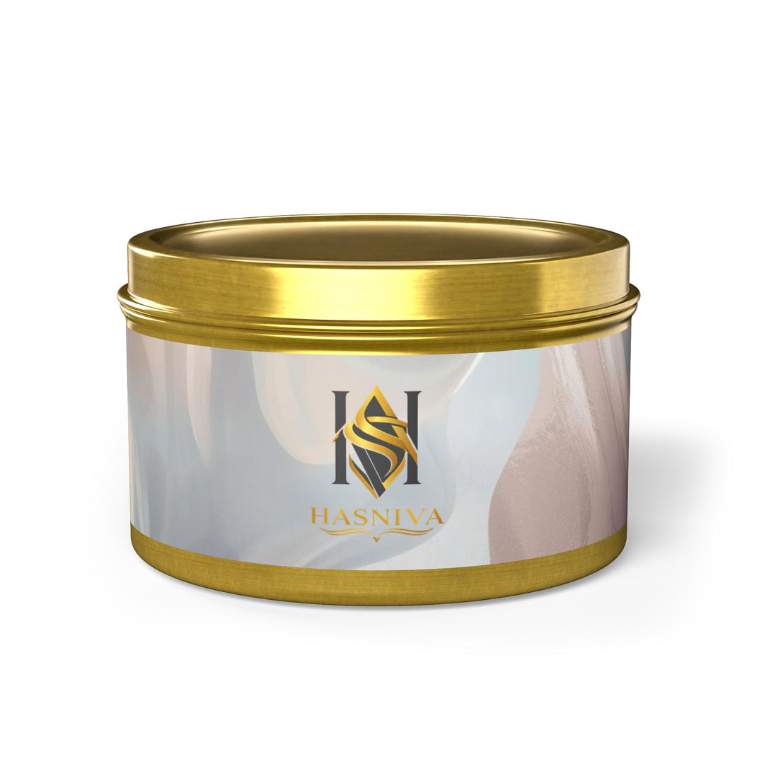 Handcrafted Tin Candles – Pastel Abstract, Eco Soy, Gift-Ready & Chic