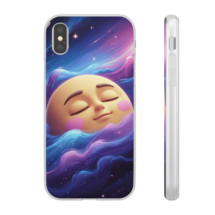 Flexi Case – Dreamy Galaxy Moon | Slim, Stylish & Durable Phone Cover