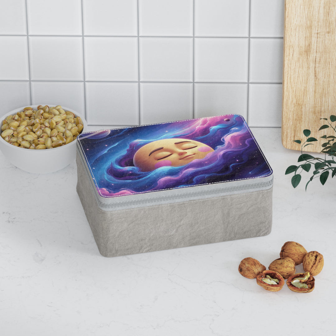 Eco Paper Lunch Bag – Custom Starry Galaxy, Cute Celestial Kraft Tote