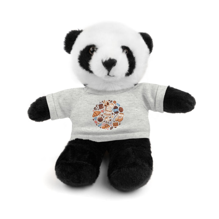 Custom Stuffed Animal w/ Coffee & Dessert Tee – Cute Plush Gift 8”
