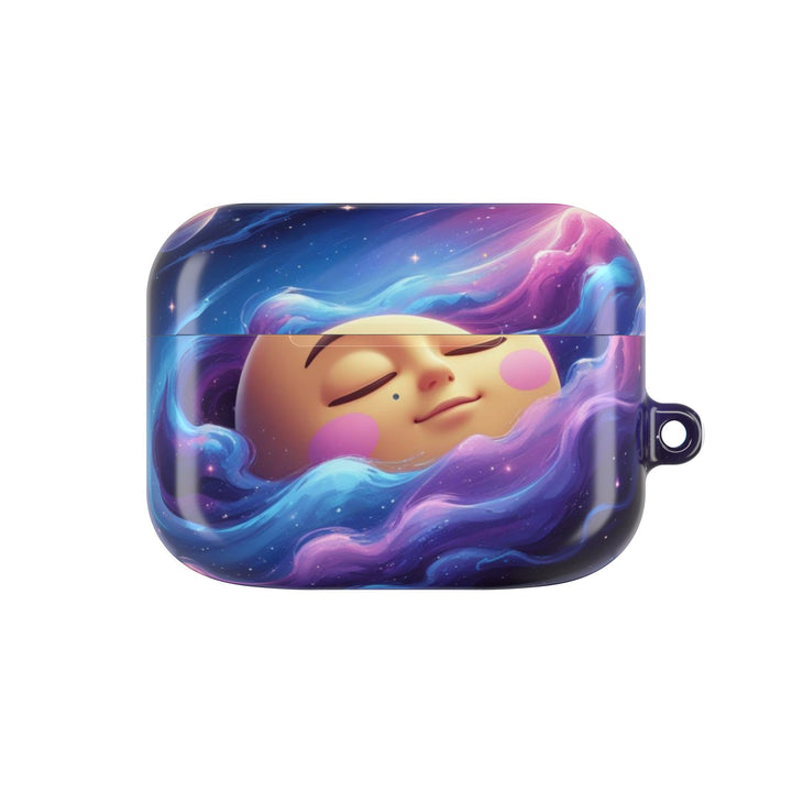 Dreamy Galaxy AirPod Case – Cute Moon & Stars, 360° Designer Protection