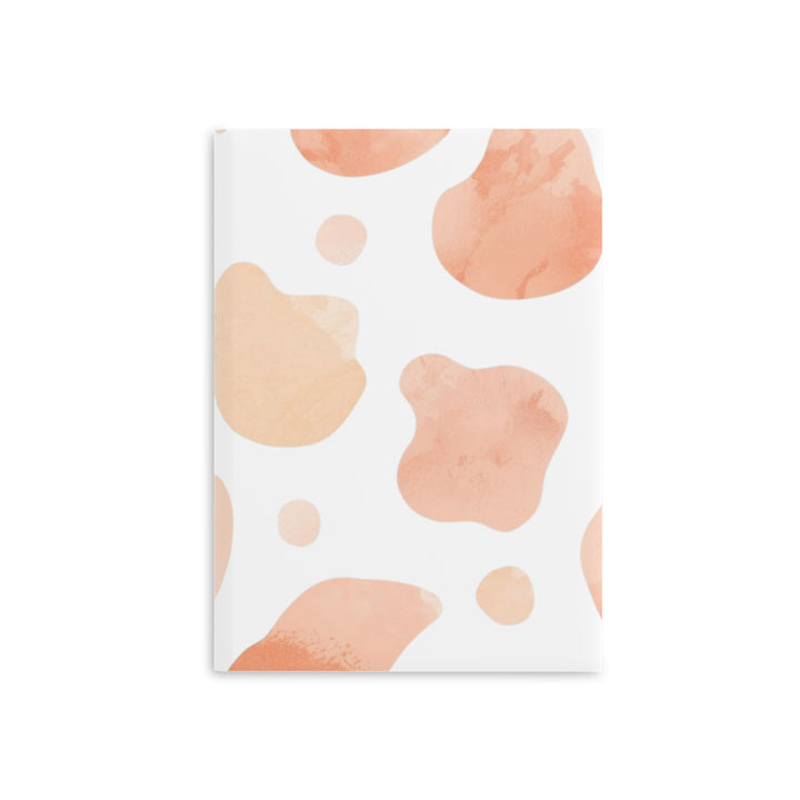 Hardcover Puffy Notebook – Plush, Abstract Watercolor, Customizable, Trendy