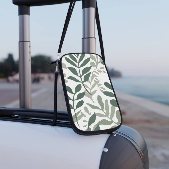 Vegan Leather RFID Passport Wallet – Botanical Leaf Print, Stylish Organizer