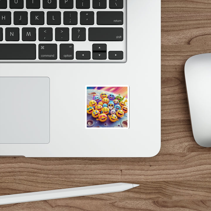 Custom Die-Cut Stickers – Space Emojis | Vibrant, Durable & Trendy
