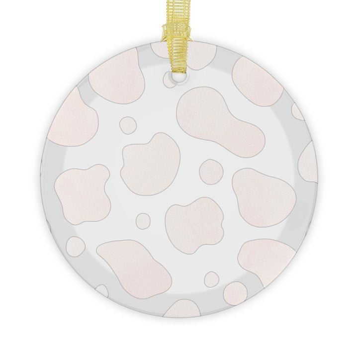 Custom Blush Watercolor Glass Ornaments – Handcrafted, Modern & Chic