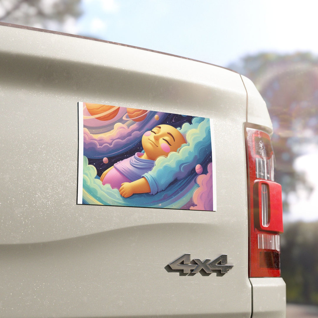 Custom Car Magnet – Dreamy Cosmic Baby Galaxy Design, Weatherproof, Removable
