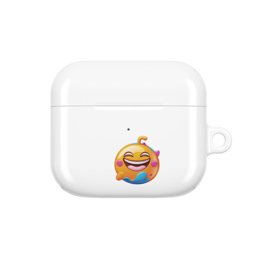 Emoji Joy Designer AirPod Case – Glossy, Slim, Drop-Proof & Fun!