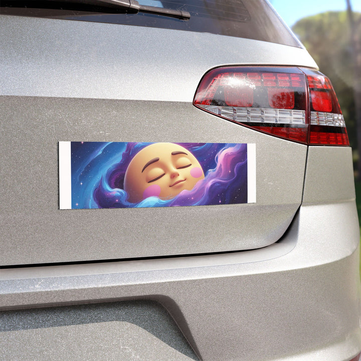 Custom Car Magnet – Dreamy Galaxy Moon | Weatherproof, Removable, Trendy