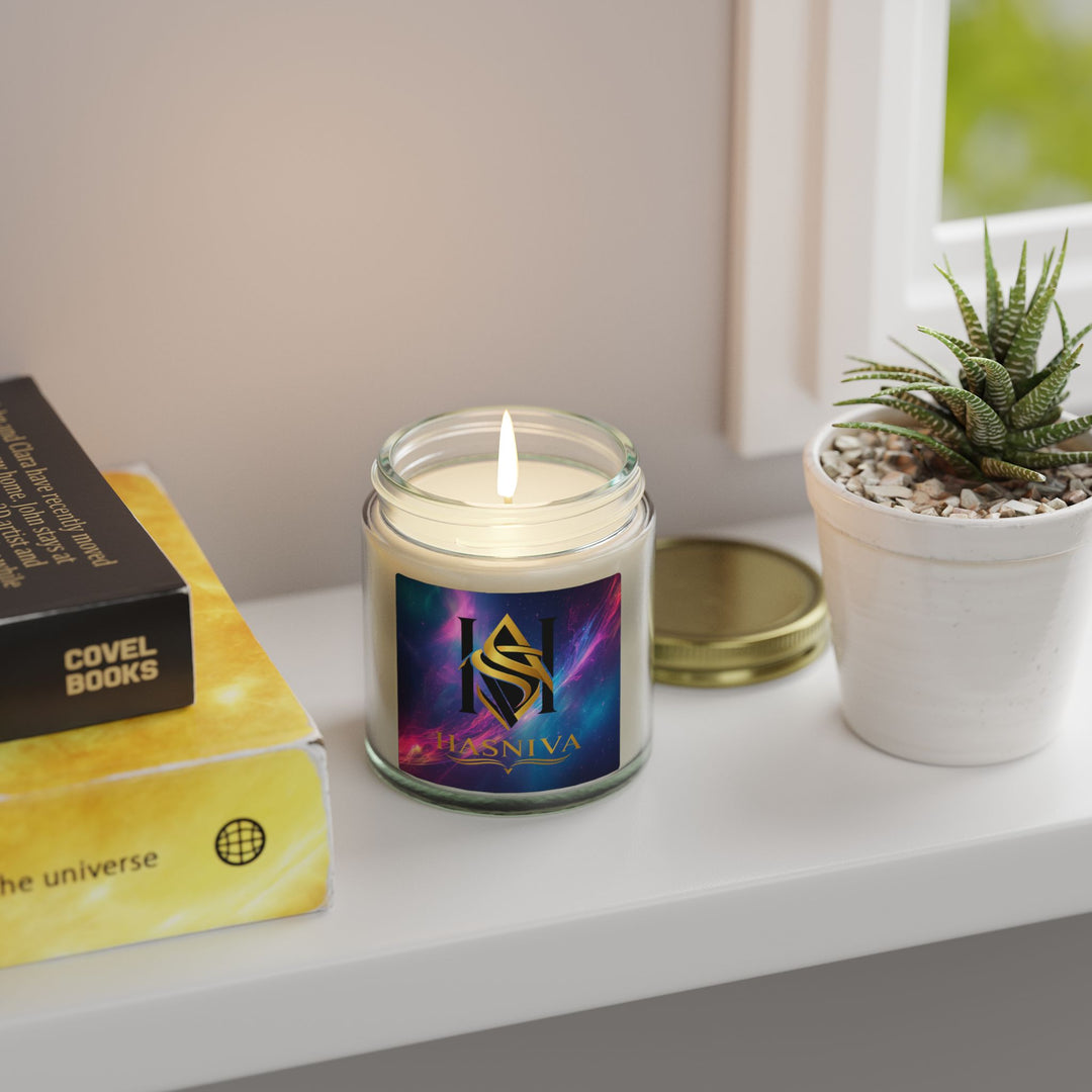 Cosmic Neon Scented Candles – Hand-Poured Coconut Apricot Wax, 4oz/9oz