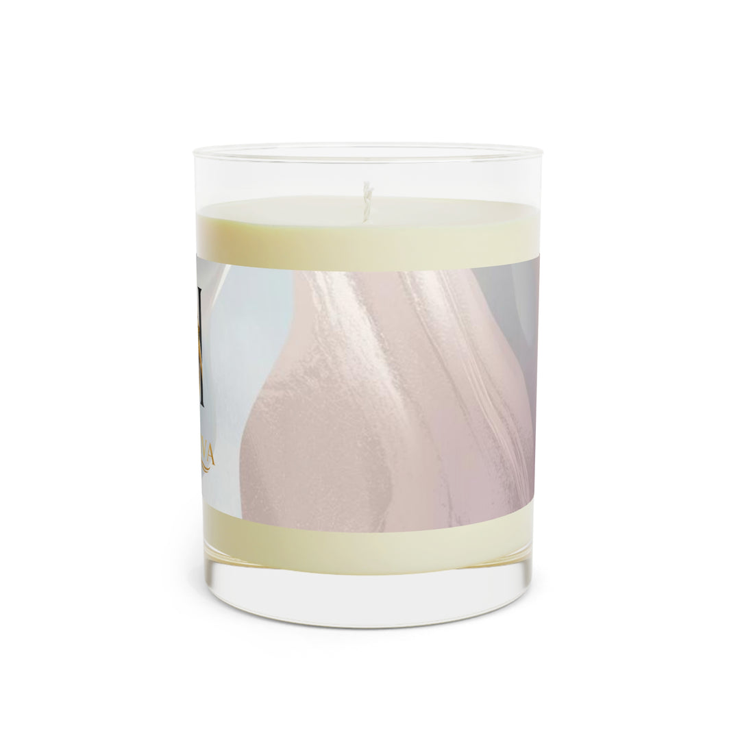 11oz Scented Candle – Luxe Soy, Pastel Abstract Glass, 65hr Burn
