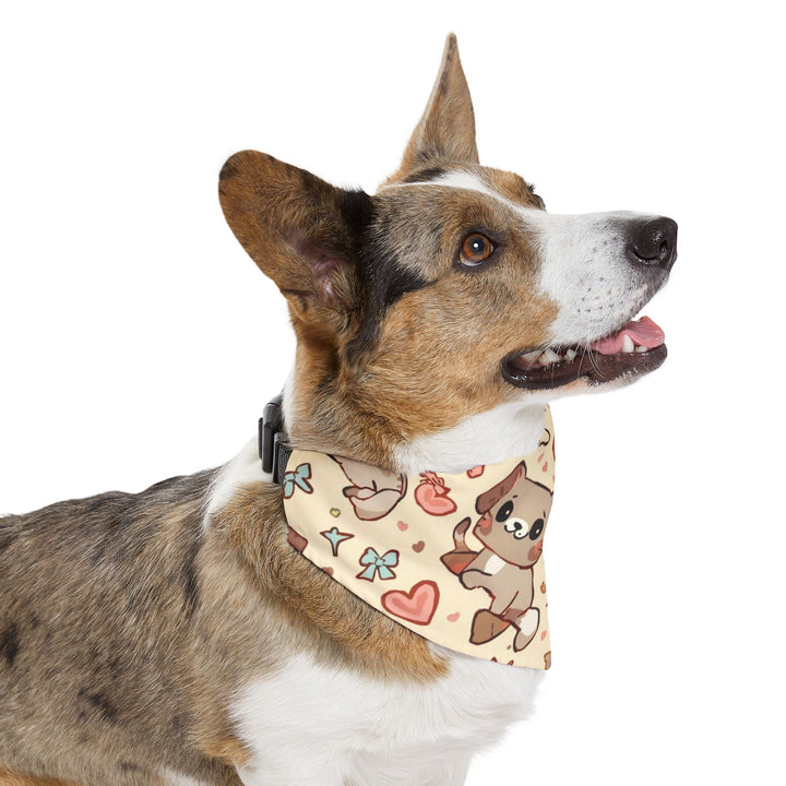 Cartoon Puppies & Kittens Pet Bandana Collar – Cute, Adjustable & Comfy