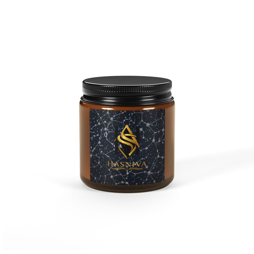 Celestial Amber Soy Candle – Starlit Constellation | 4oz & 9oz