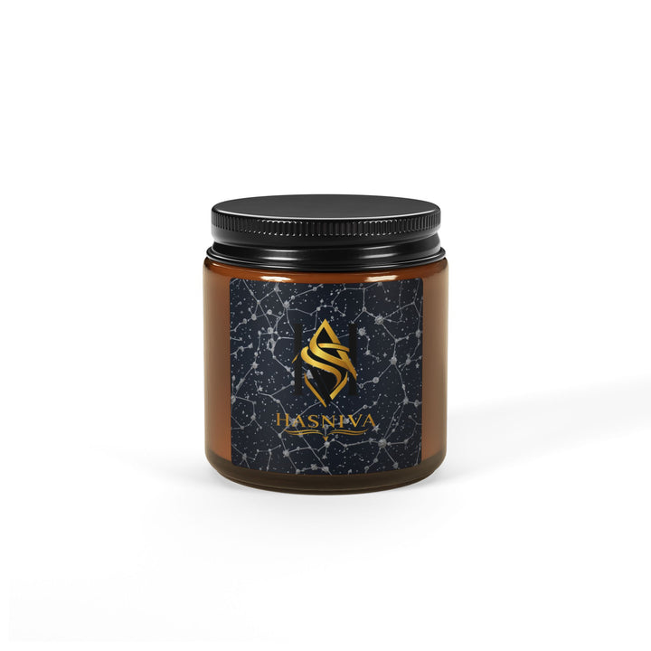 Celestial Amber Soy Candle – Starlit Constellation | 4oz & 9oz
