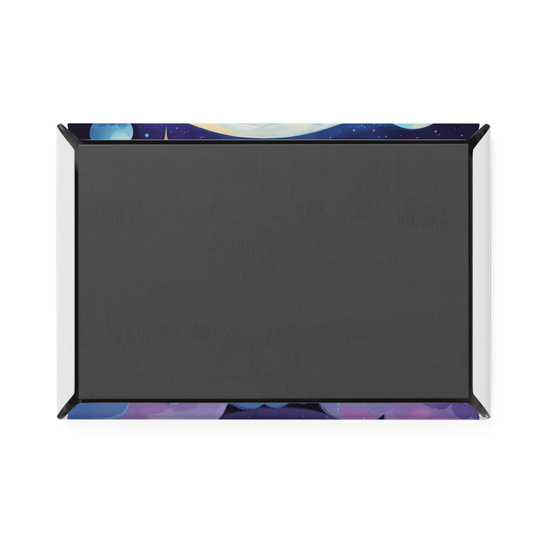 Dreamy Moon Girl Rectangle Button Magnet – Cute Celestial Decor (1/10 pcs)