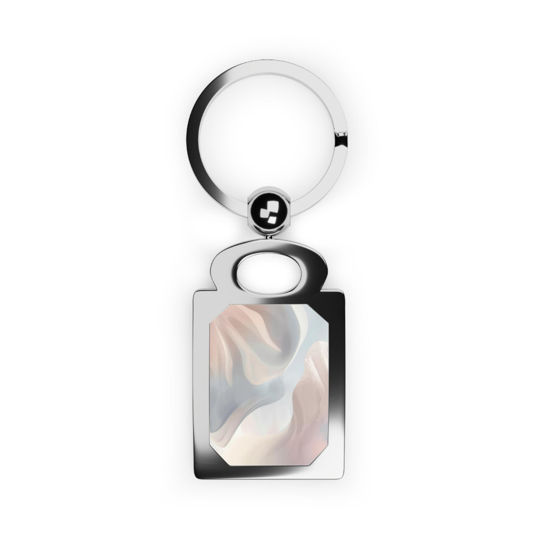 Rectangle Photo Keyring – Custom Pastel Chic, Modern Memory Keeper Gift