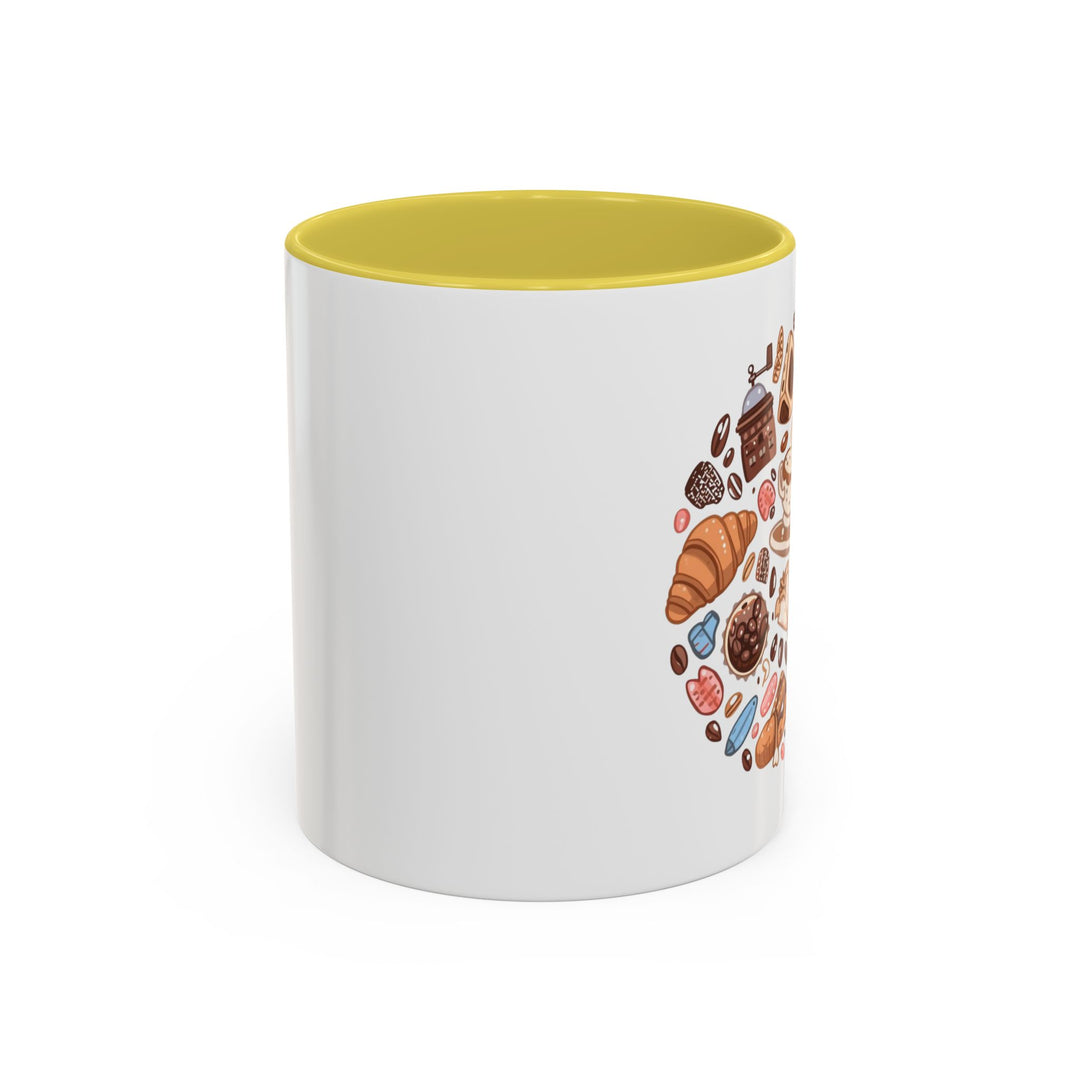 Colorful Cartoon Café Mugs 11oz/15oz – Playful Coffee & Dessert Art Cups