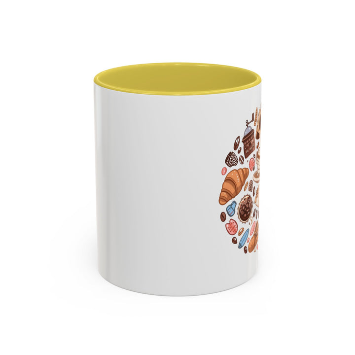 Colorful Cartoon Café Mugs 11oz/15oz – Playful Coffee & Dessert Art Cups