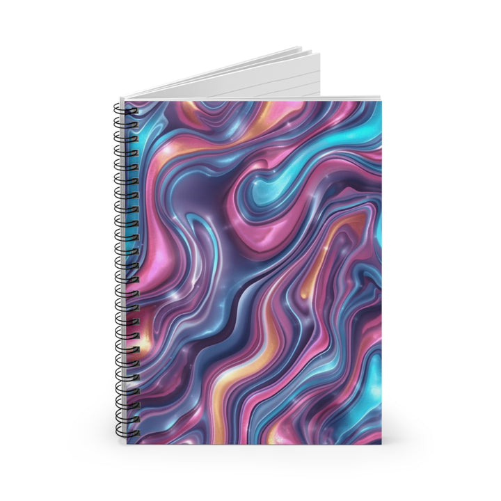 Vibrant Marble Swirl Spiral Notebook – Ruled, Premium, Trendy & Durable