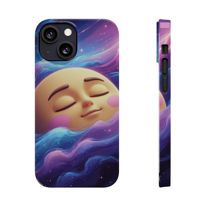 Galaxy Moon Slim Phone Case – Ultra-Thin, Cute Cosmic Style & Protection