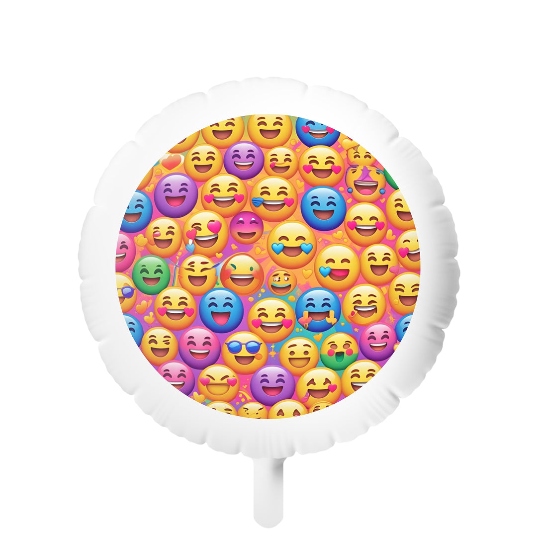 Custom Emoji Mylar Helium Balloon – Vibrant, Happy Faces for Any Party!