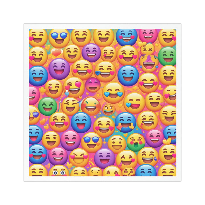Custom Car Magnet – Vibrant Emoji Pattern, Trendy, Weatherproof, Removable