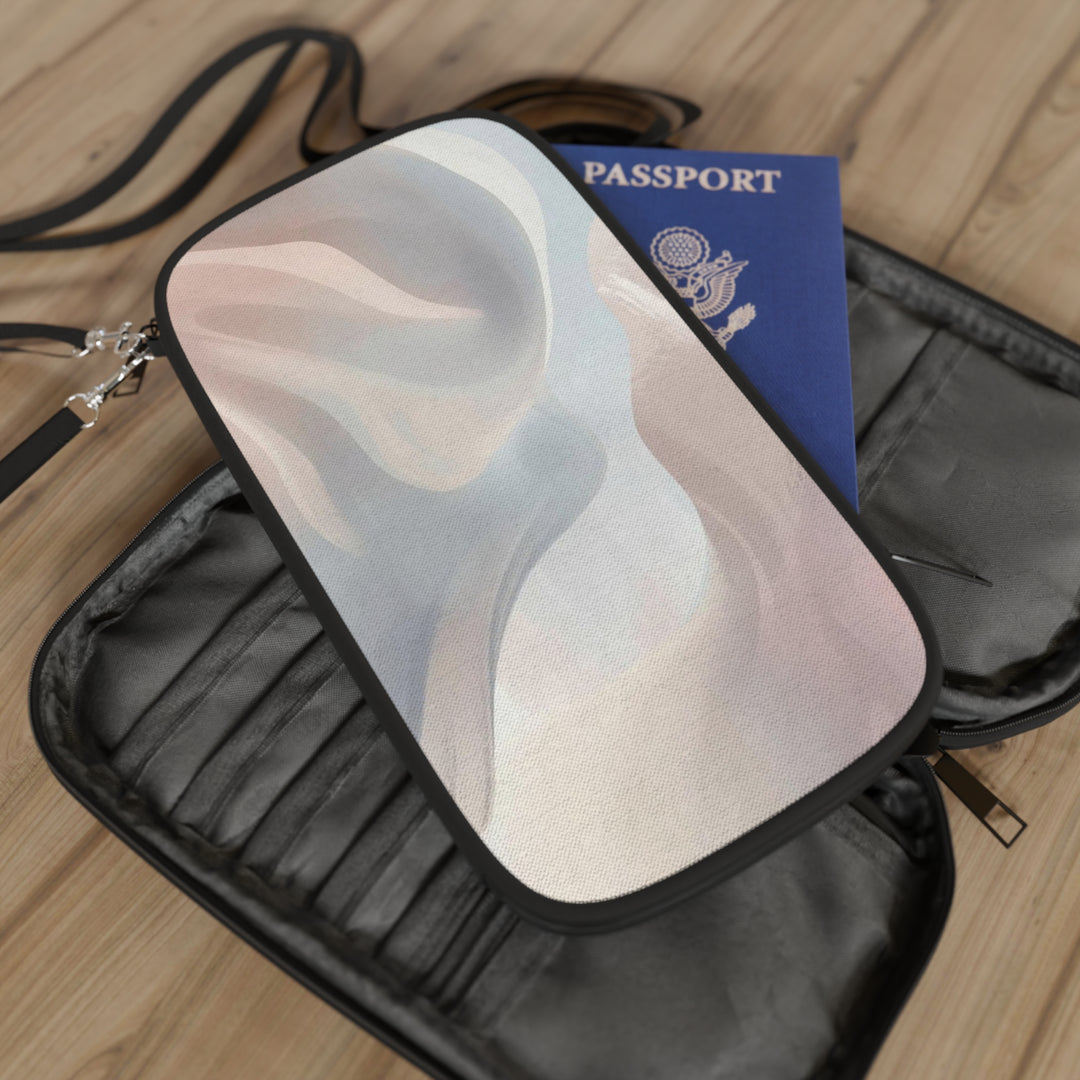 Ultimate RFID Passport Wallet – Chic Pastel Abstract Vegan Travel Organizer