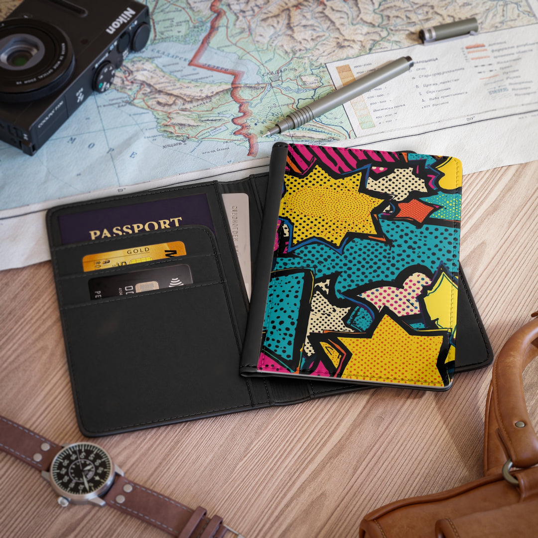 Pop Art Passport Cover – RFID, Custom Comic Book Travel Wallet