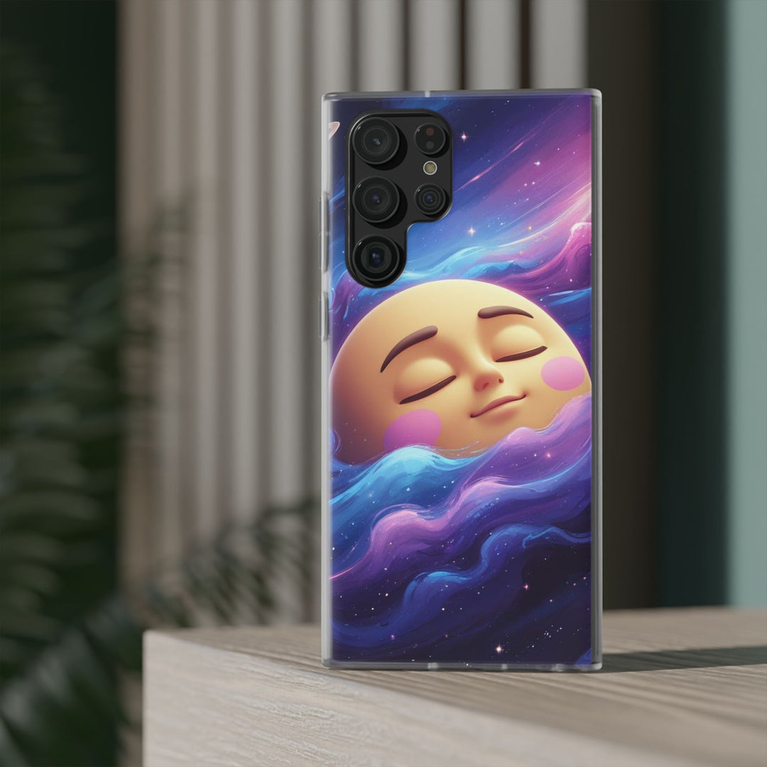 Flexi Case – Dreamy Galaxy Moon | Slim, Stylish & Durable Phone Cover