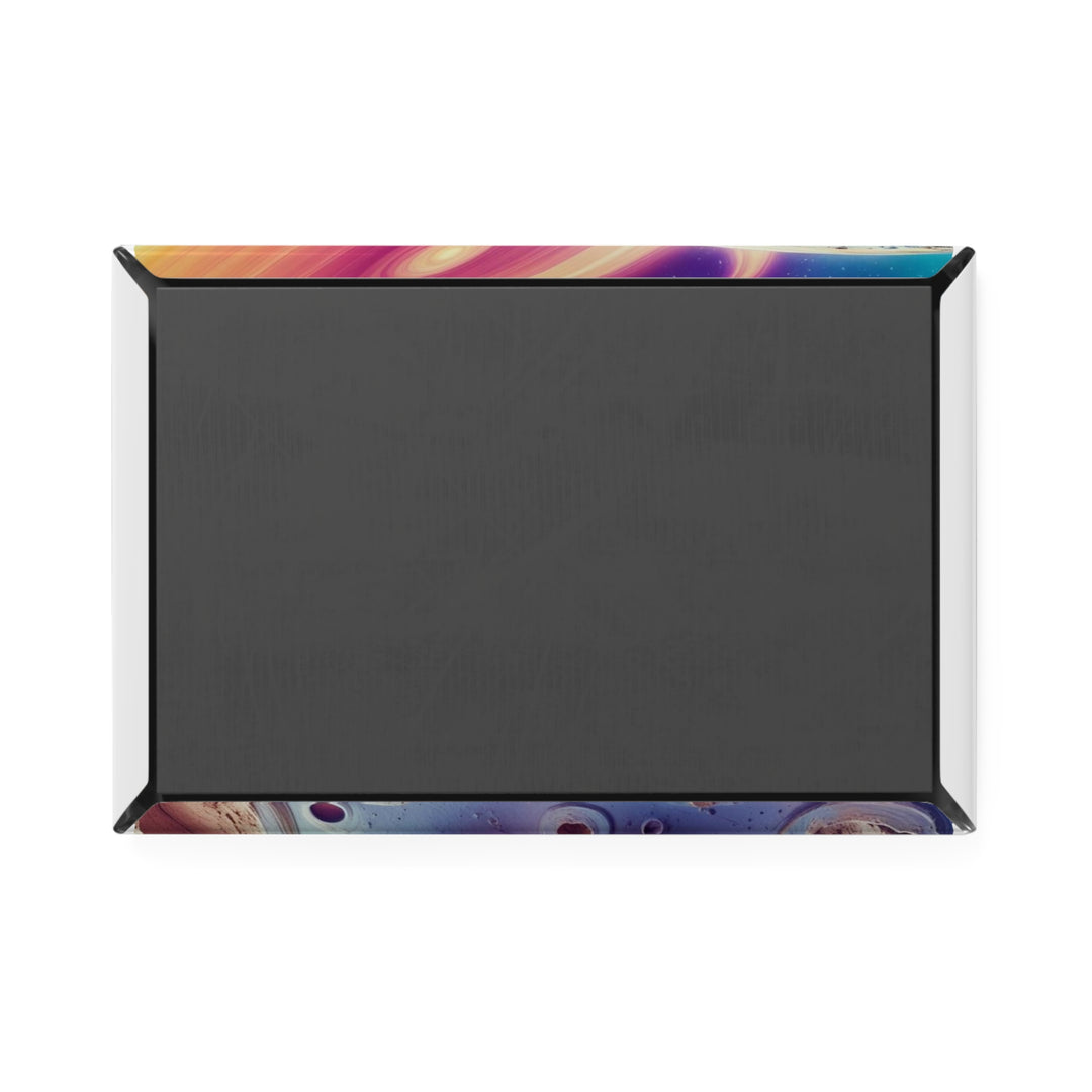 Cosmic Emoji Rectangle Button Magnet – Fun Space Design | 1/10 Pack