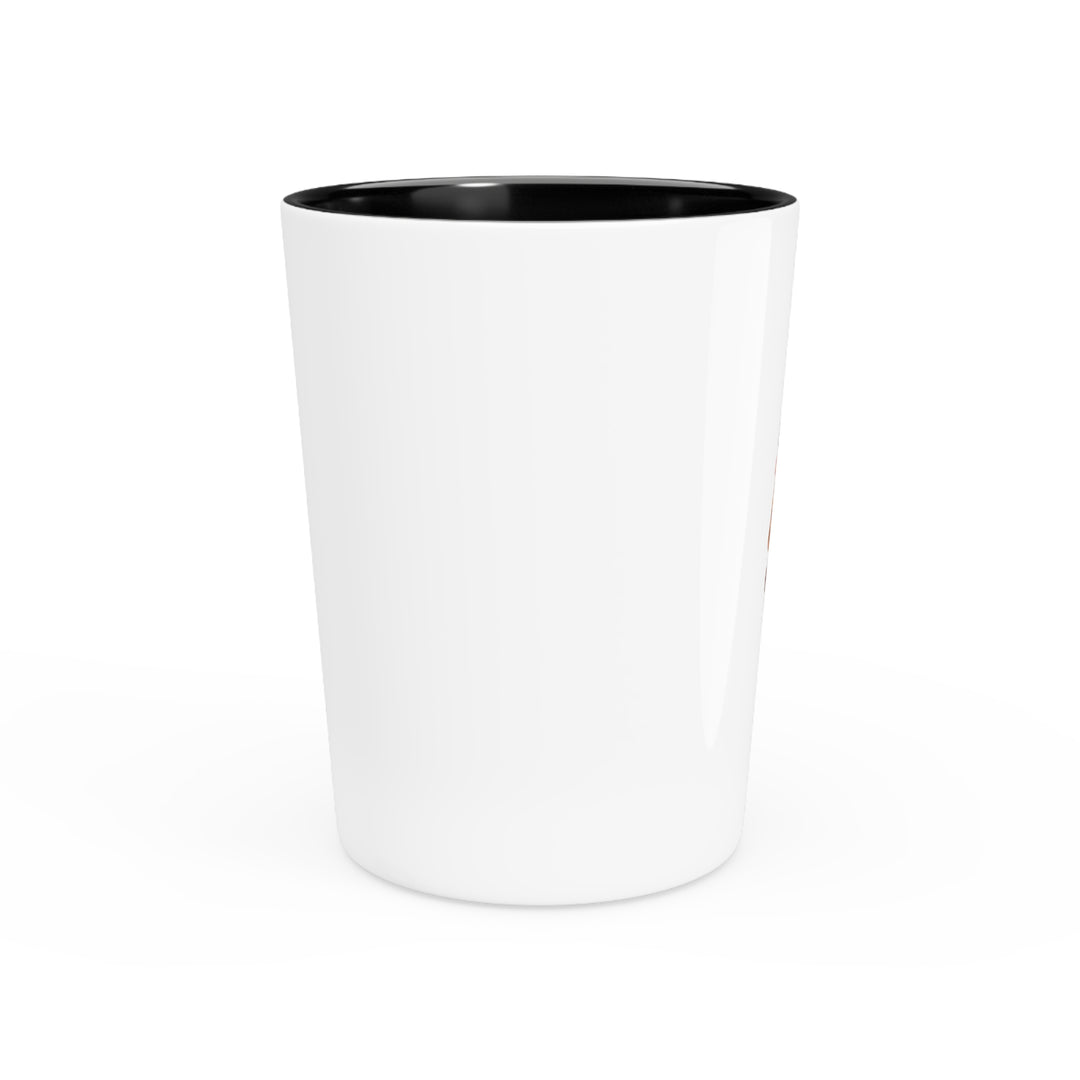 Personalized Cute Café Cartoon Shot Glass – Custom Coffee & Dessert Art