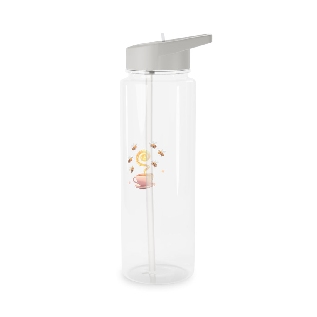Premium Tritan Water Bottle – Cute Bee & Honey Teacup Pastel Design, Eco