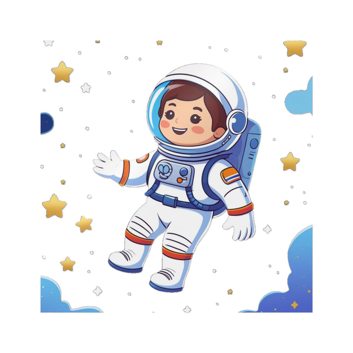 Playful Space Astronaut Die-Cut DTF Sticker – Premium, Durable & Fun