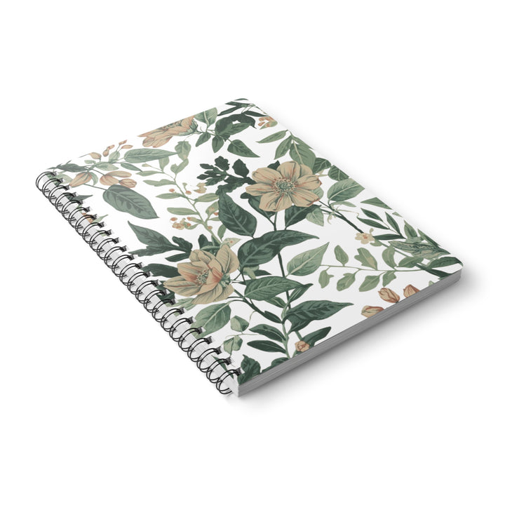 Vintage Floral A5 Wirobound Softcover Notebook – Chic Botanical Journal