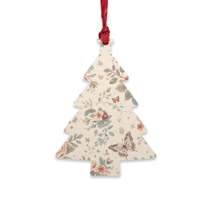 Handcrafted Wooden Ornaments – Floral & Butterfly Rustic Decor, Magnetic & Hanging