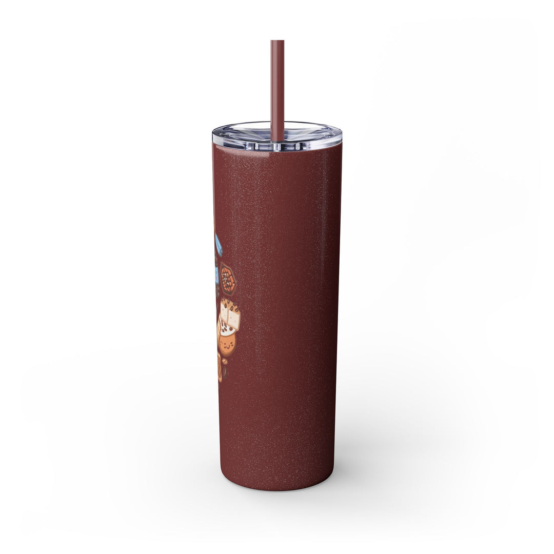 20oz Skinny Tumbler w/ Straw – Whimsical Café Desserts, Thermal, Stainless