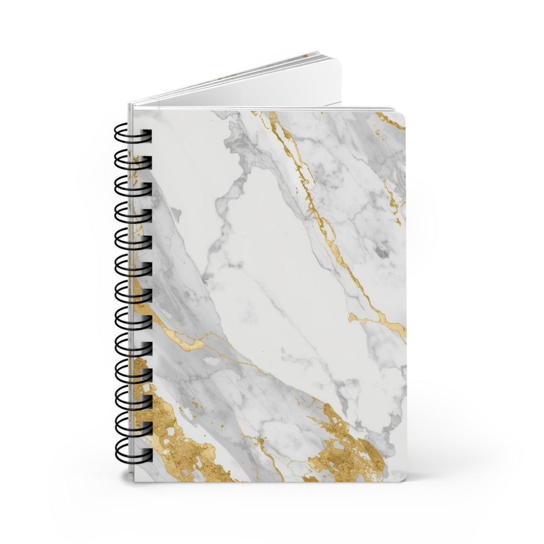 Marble Gold Spiral Journal – Luxe, Durable & Customizable Notebook