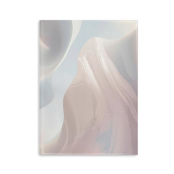 Luxury Puffy Hardcover Notebook – Pastel Abstract, Customizable, 3 Sizes