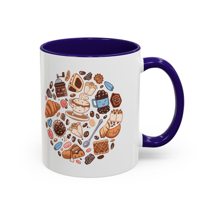 Colorful Cartoon Café Mugs 11oz/15oz – Playful Coffee & Dessert Art Cups