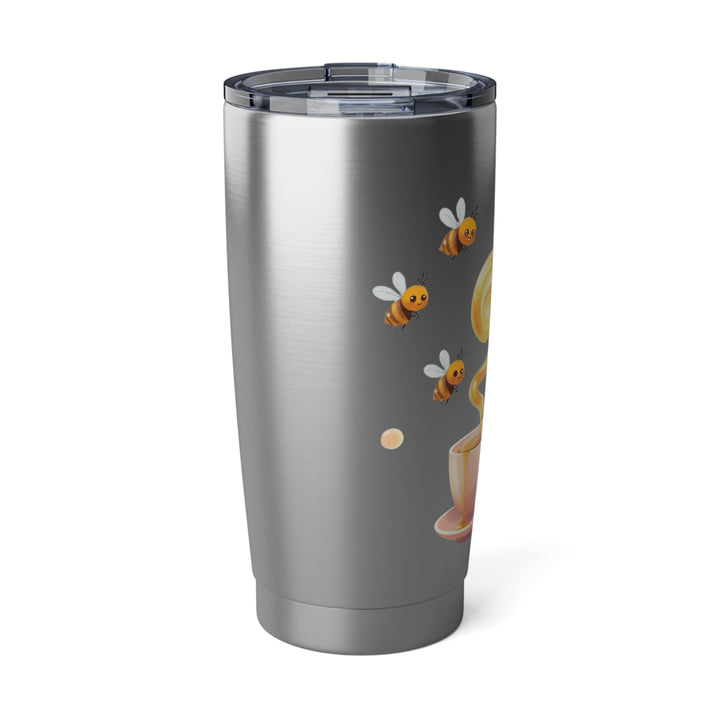 Vagabond 20oz Tumbler – Cute Bee & Honey Teacup | Hot/Cold Travel Mug