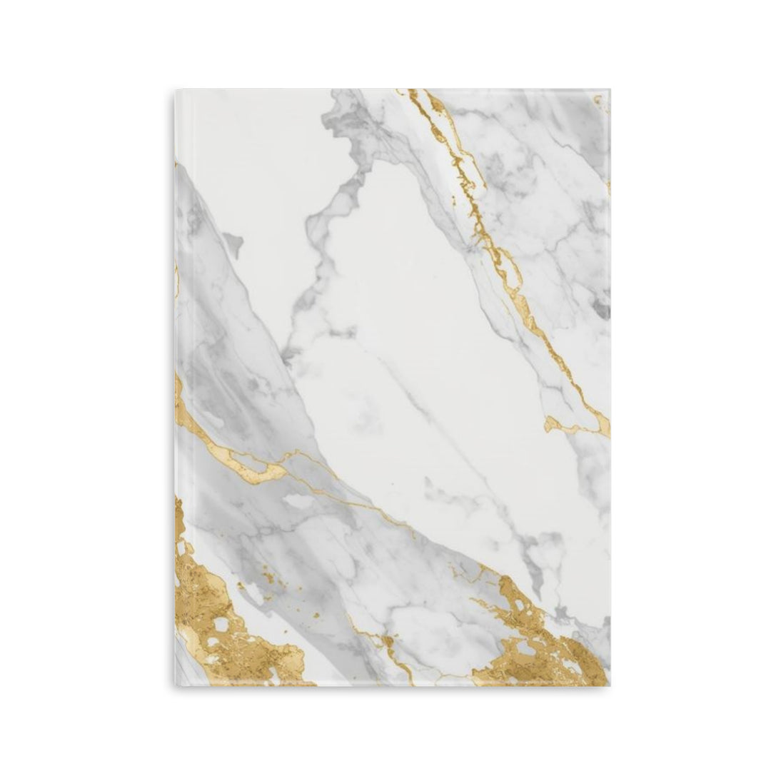Luxury Marble Hardcover Puffy Notebook – Plush, Customizable, 3 Sizes