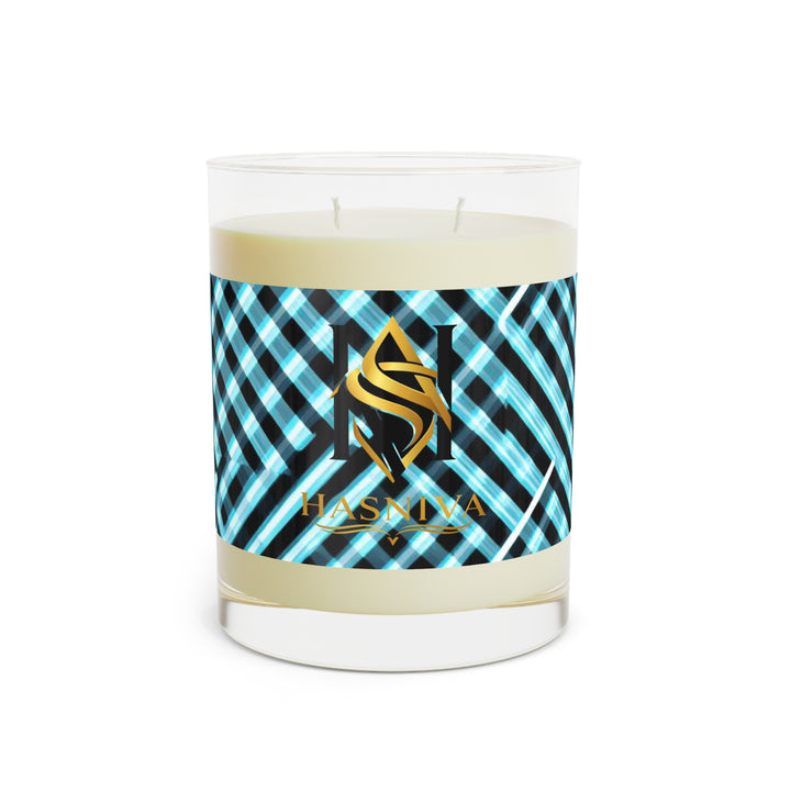 Modern Geometric Scented Candle 11oz – Long Burn, Soy, Stylish Gift