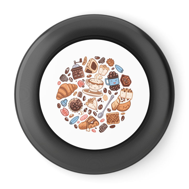 Wham-O Frisbee – Coffee & Dessert Cartoon Design | Fun Flying Disc Toy