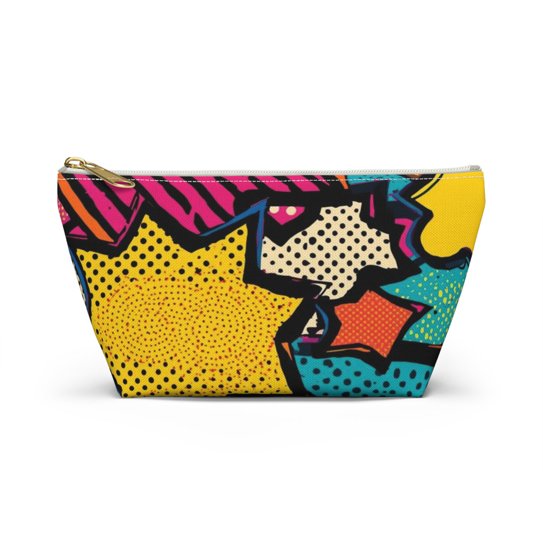 Pop Art T-Bottom Accessory Pouch – Stylish, Durable Organizer Bag