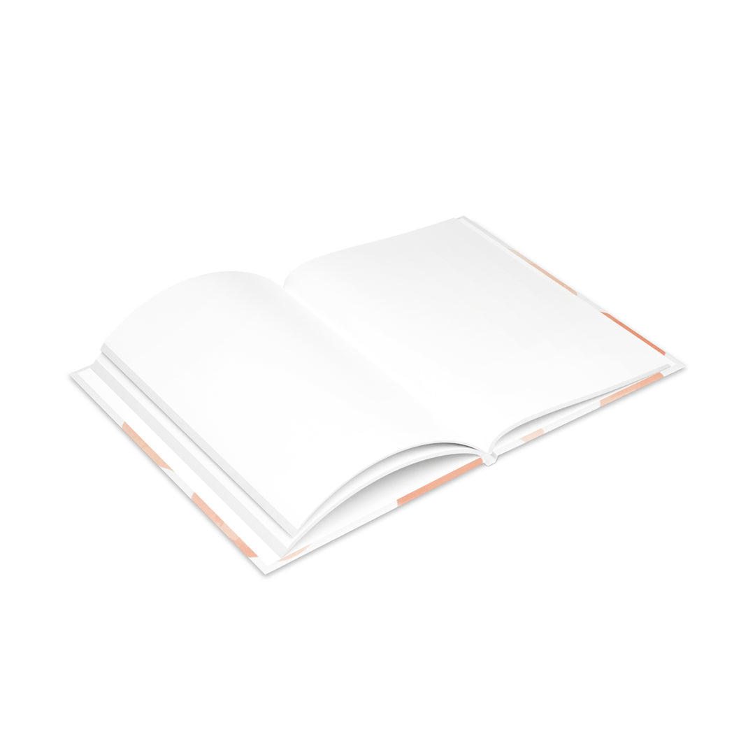 Hardcover Puffy Notebook – Plush, Abstract Watercolor, Customizable, Trendy