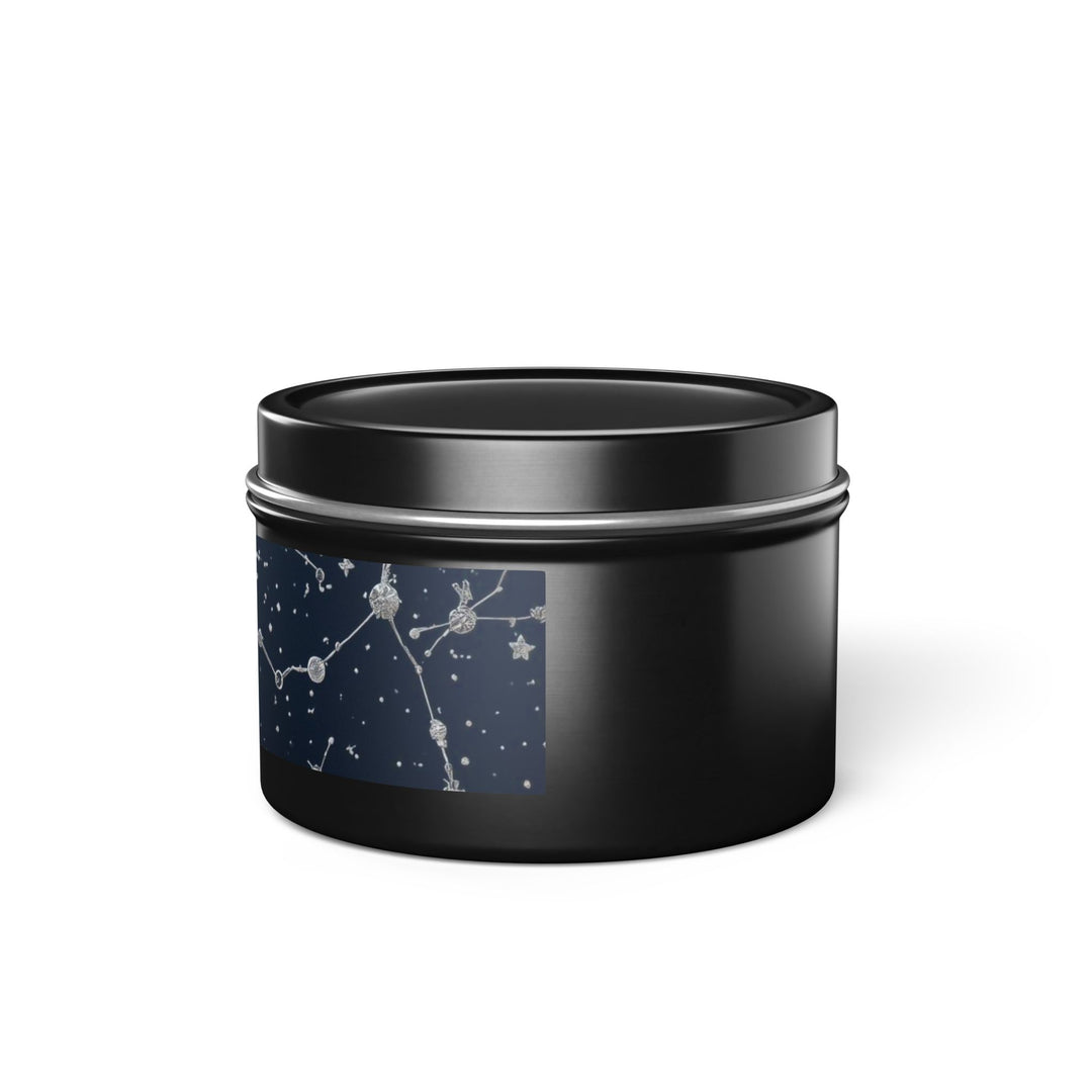 Celestial Tin Candle – Hand-Poured, Constellation Design, Long Burn USA
