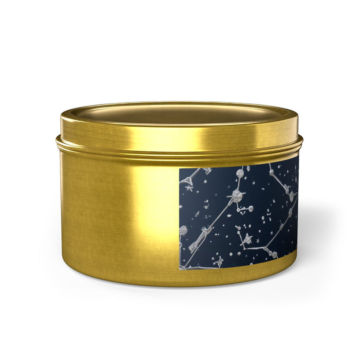 Celestial Tin Candle – Hand-Poured, Constellation Design, Long Burn USA